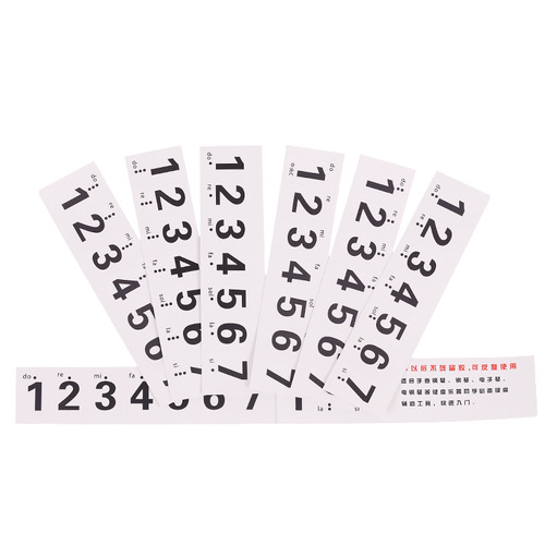 Electronic piano stickers 32/495461/88 key digital hand-rolled electric piano scale staff keyboard stickers phonetic symbols