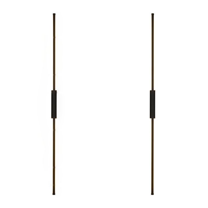 Una línea cielo pasillo minimalista lámpara de pared dormitorio cabecera tira salón pared de fondo atmósfera decoración lámpara de pared de cobre puro