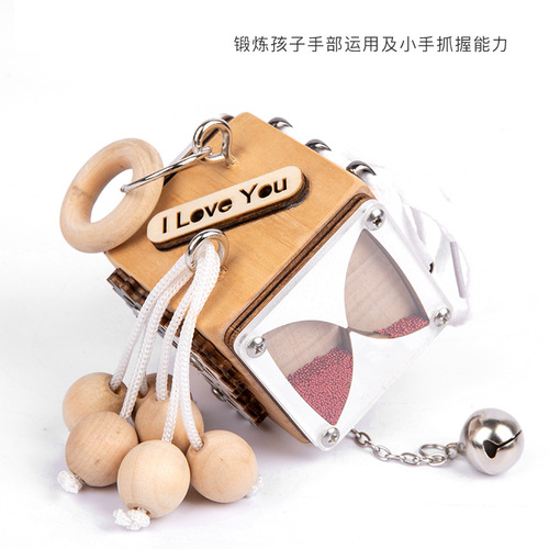 Montessori early education busy block young children's hand-eye coordination training parent-child interaction early education wooden toys teaching aids