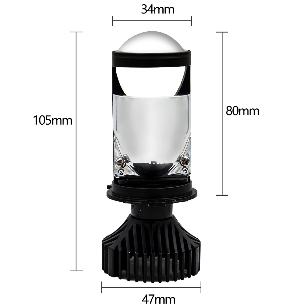 Factory hot sale T9 LED car headlight H4 mini far and near integrated projection lens light 9003 bulb
