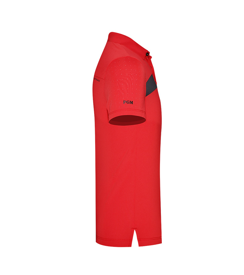 Áo thun golf trẻ em PGM tay ngắn hút ẩm, form thể thao thoải mái — YF595-màu đỏ, YF595-màu xanh nước biển, YF595-màu trắng, KUZ159-màu xanh hải quân chi tiết 21