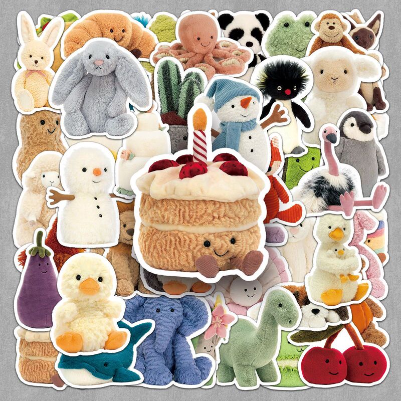 51 Jelly Cat Stickers Kawaii Doll Animal Waterproof Creative DIY Notebook Water Cup Hand Account Stickers 51 Jelly Cat Stickers Kawaii Doll Animal Waterproof Creative DIY Notebook Water Cup Hand Account Stickers