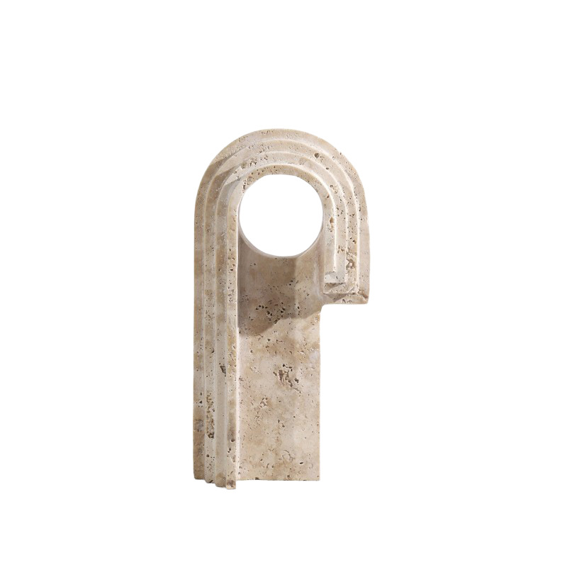Geométrica piedra de cueva natural adornos de mármol de viento silencioso decoración del hogar modelo de arte de decoración de escritorio de decoración suave