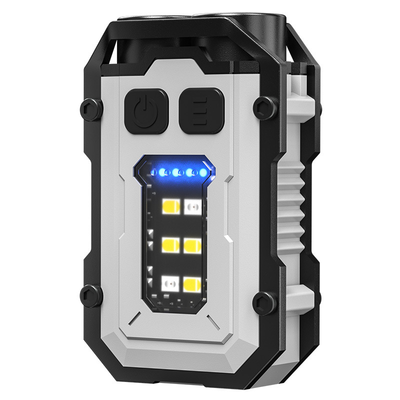 Al Aire Libre portátil al aire libre luz mini llavero de luz de succión magnética Tipo-C de carga rápida herramienta de visualización de energía multifuncional Luz