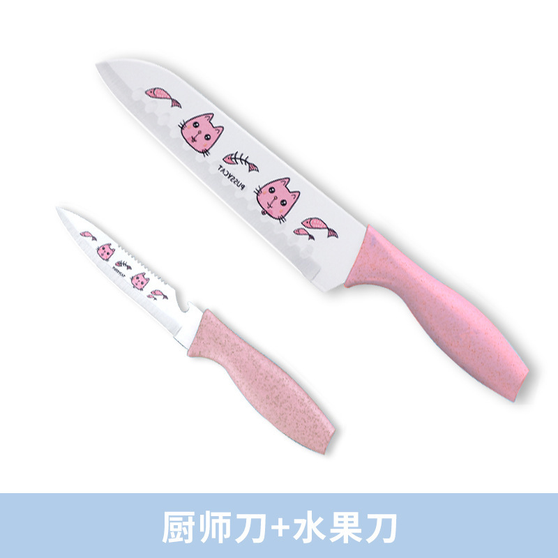 Cuchillo de impresión de cortadores de acero inoxidable cuchillo de corte de carne cuchillo de cocina cuchillo de cocina cuchillo doméstico