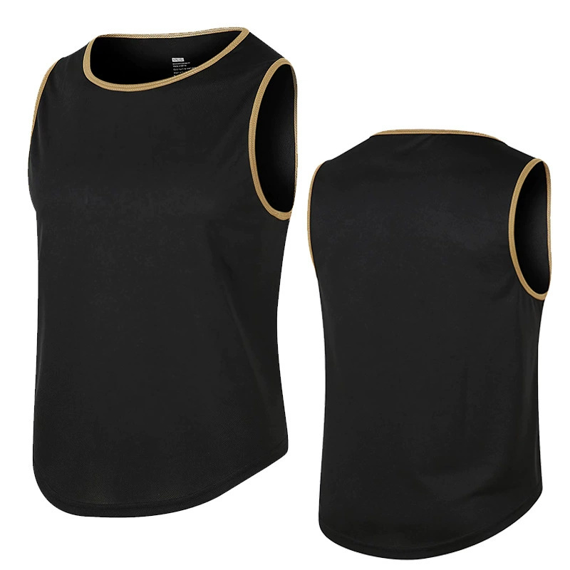 Summer sports T-shirt sleevless, quick dry breathable vest for gym, slim fit, plus size, for running