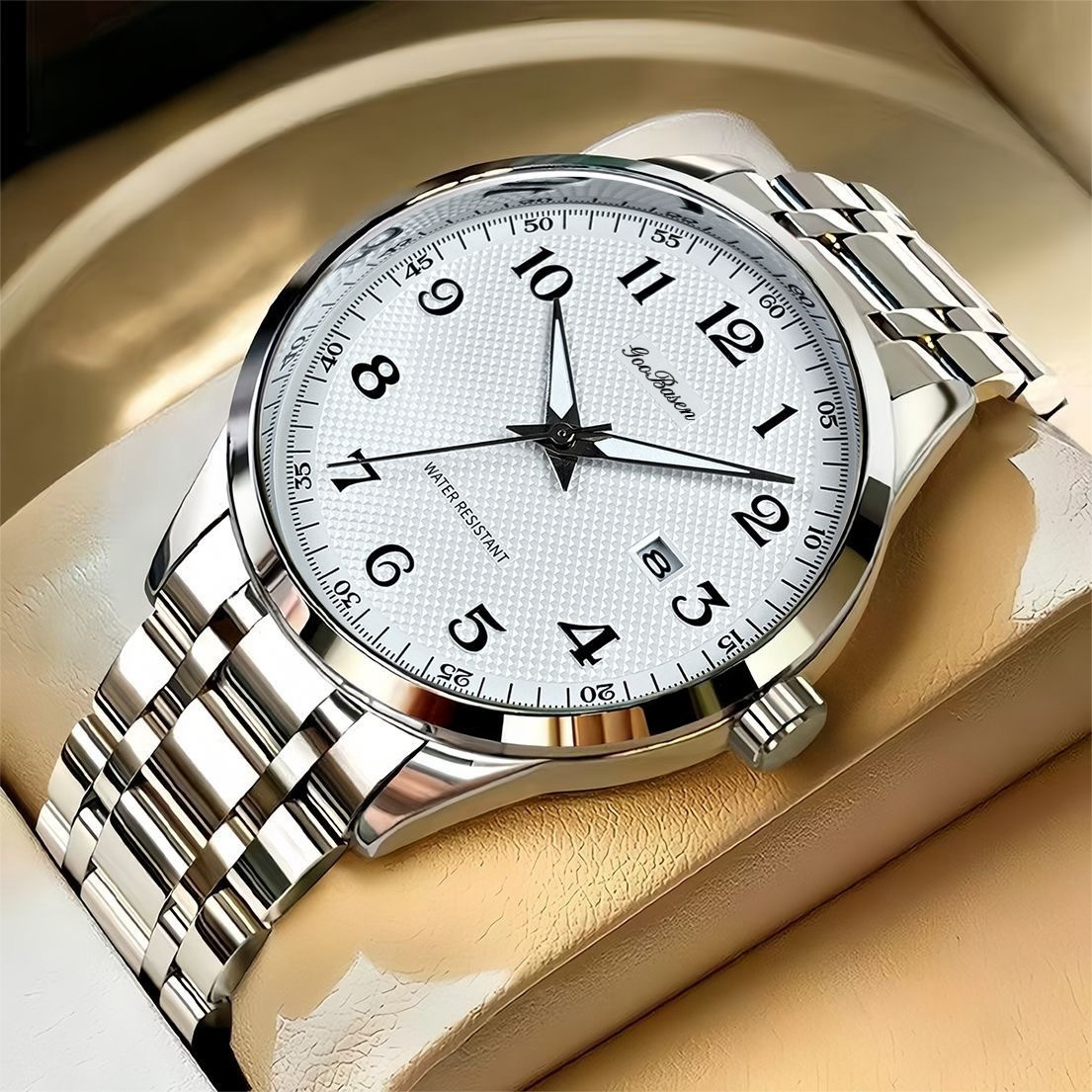 Guberson's new watch men's calendar imitation mechanical watch waterproof large digital live foreign trade explosions a generation of hair