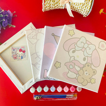 20*20厂家批发儿童diy数字油画填充涂色卡通动漫填色画手工画