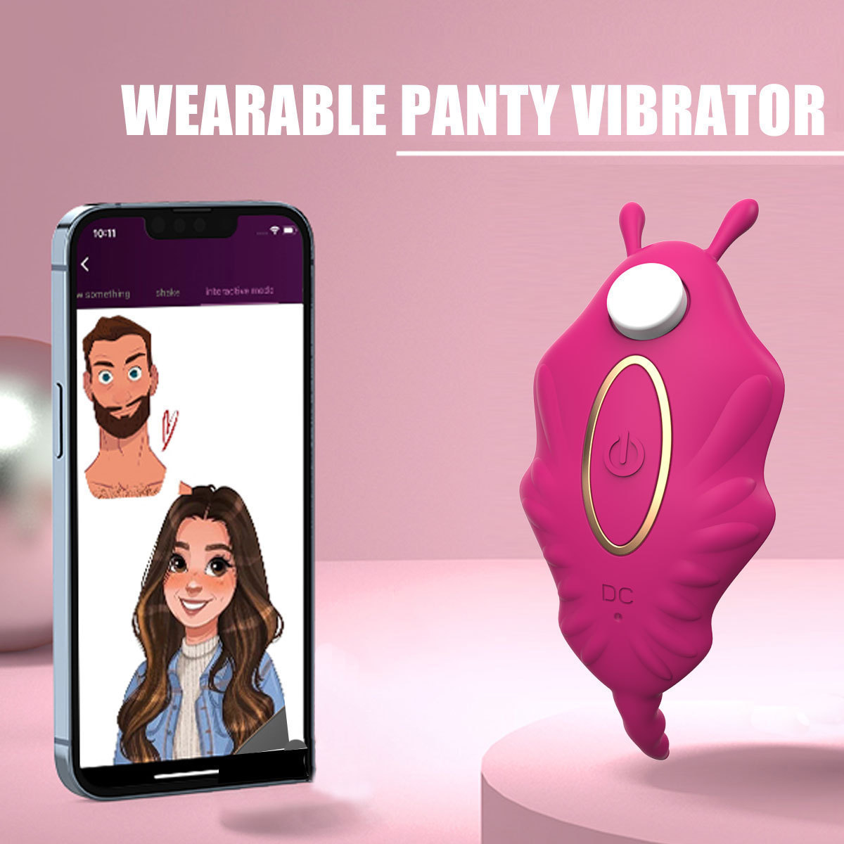 Smart App Remote Control Wearable Vibrator, Discreet Panty Clitoral Massager for Women — detail image 6