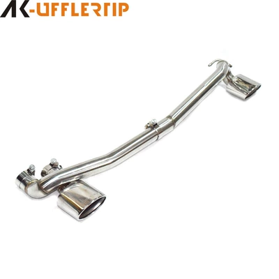 Suitable for Mercedes-Benz W204 exhaust pipe C- Class C180C200260L modified C63 double outlet four outlet tail throat mouth rear lip (Exhaust pipe) - double-outlet-exhaust