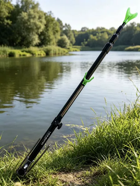 Hongma Black Triangle Fishing Rod Bracket 1.7/2.1 m Mail-free Pull-out Fishing Rod Bracket Inserted to the Field Battery Bracket