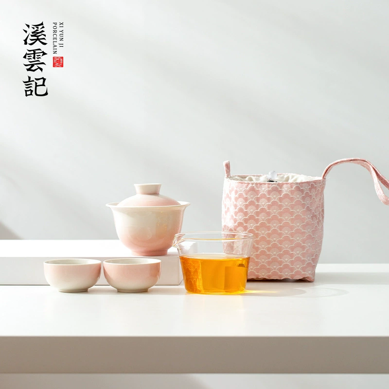 Градиент травы и пепел глазури на открытом воздухе Кунг-фу чайный набор керамическая чаша