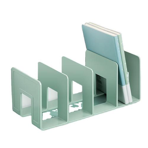 Four-Panel Thick Acrylic Book Stand, Morandi Student Book Reading Storage Stand, Desk Office Book Stand