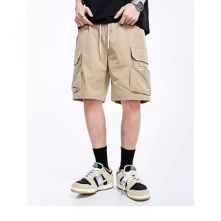 Loose-Fitting Simple Fashion Street Trendy Youthful Popular Five-Point Pants Summer Casual Versatile Men's Pants
