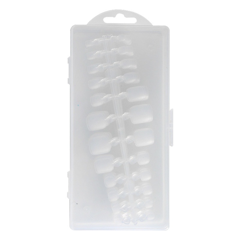 Uñas desgaste de uñas pie pieza de uñas pieza plegable sin pulido esmerilado Pulido-libre falso clavo dedo pie uña completa pieza tamaño Split