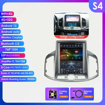 DVD Navigation of Chevrolet Captiva Android - model-b-432g-wifi4g-lte-version-7862-carplay-eight-core-97inch-suitable-for-11-17-chevrolet-captiva