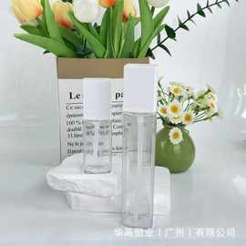 厂家定制乳液泵头四方瓶正方特色pet分装50ml100ml乳液瓶四方长方
