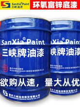 重庆三峡牌油漆环氧富锌底漆21.7kg/套工业重防腐底油漆油性漆