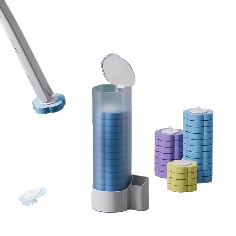 Disposable toilet, changeable brush, hygienic set
