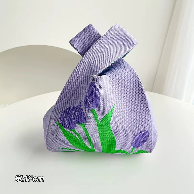 보라색 녹색 잎 꽃