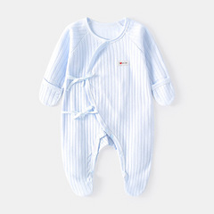 赤ちゃんのワンピース春と秋の手足を保護するパジャマジャカード新生児服