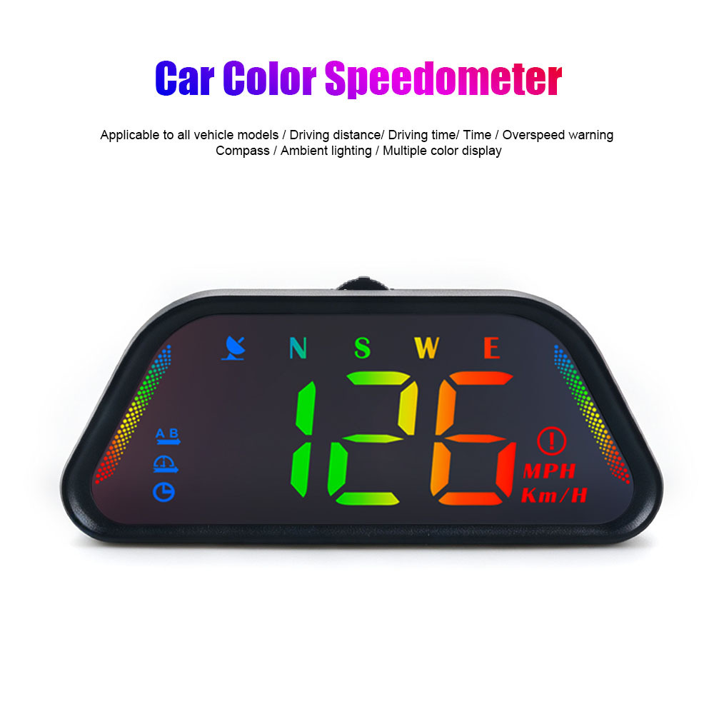 Car HUD Head-Up Display Speed/Time/Travel Time/Travel Distance/Compass Multi-Function
