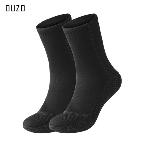 3mm diving socks OUZO cold-proof warm wear-resistant non-slip socks factory swimming socks shoes snorkeling surfing beach socks