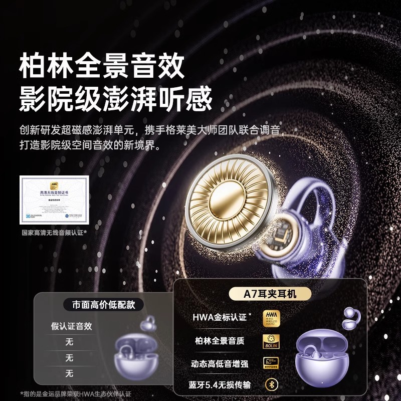 A7 Bluetooth ヘッドセット AI 翻訳非インイヤー イヤーフック ランニング スポーツ 高音質 長時間着用しても痛くない ワイヤレス ヘッドセット|undefined