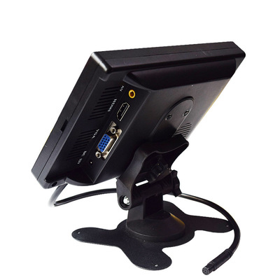 7寸台式显示器HDMI VGA AV接口车载航拍监视监控器1024X600数字屏