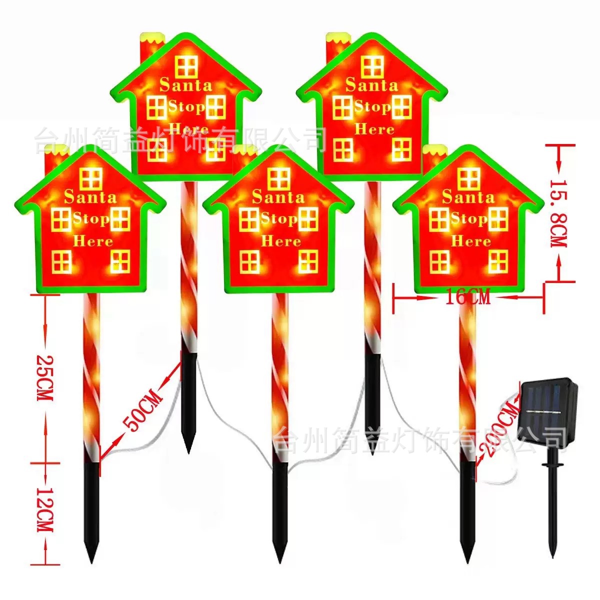 Una casa de cinco lados verdes - tubo rojo - energía solar