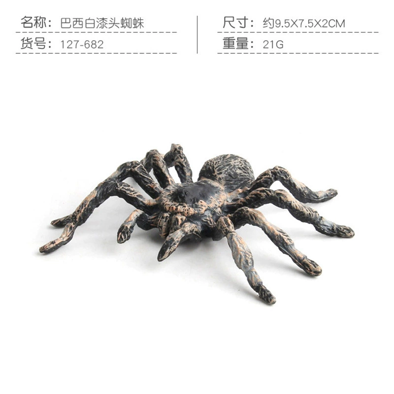 Cross -border hot selling simulation wild insect animal spider model gray -blue poison spider big spider spider tideline static ornaments