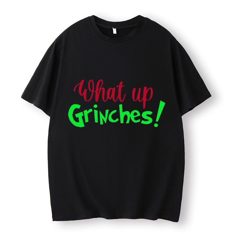 Ew People Grinch Face Print Oversized Shirt, Fun Christmas, Fun Grinch Christmas