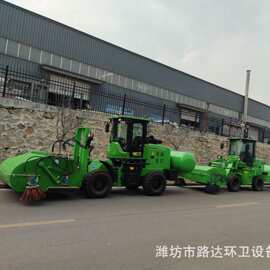 铲车功能全水稳层修路清扫用滑移装载机大功率扫路扫地车全自动
