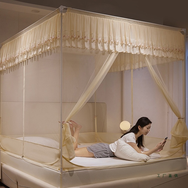 Anti-Fall Mosquito Net for Home Use 2026 New Model for Bedroom Children and Infants to Prevent Falling Out of Bed, No Installation Required, Fitted Sheet Style Net