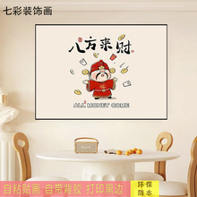 自粘卡通可爱励志贴画墙贴商店背景墙装饰画贴纸自粘客不干胶贴纸