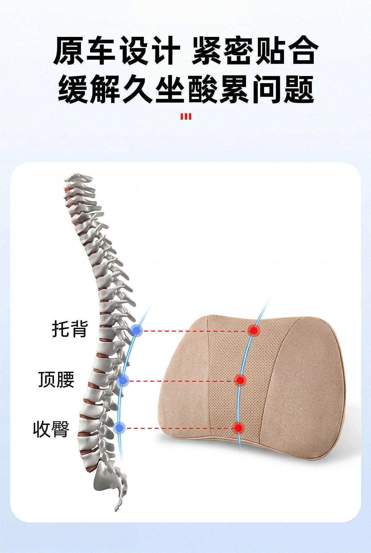 Suitable for Aito M6 Headrest and Lumbar Support, Same Model as in the Mall, Car Neck Pillow, Lumbar Pillow, Car Interior Decoration Accessories