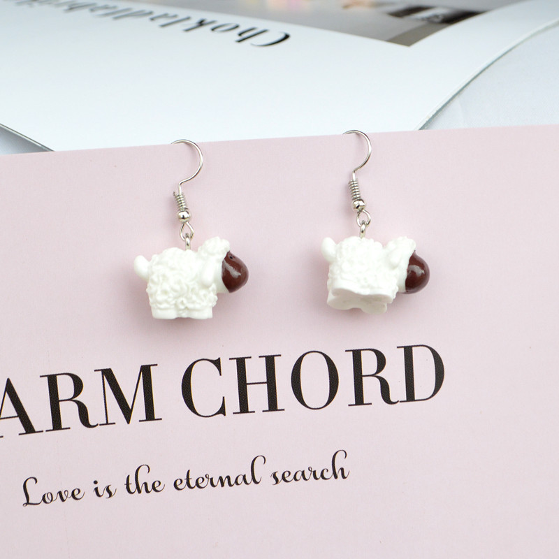 Resin Material 1 Pair Cartoon Style Animal Resin Plating Women's Drop Earrings