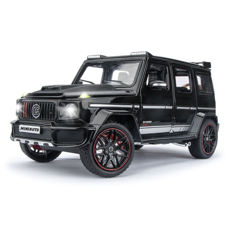 Nuevo producto 1:24 Babos G800 simulación de aleación coche Tire hacia atrás luz y sonido modelo Decoración Juguetes Para Niños al por mayor