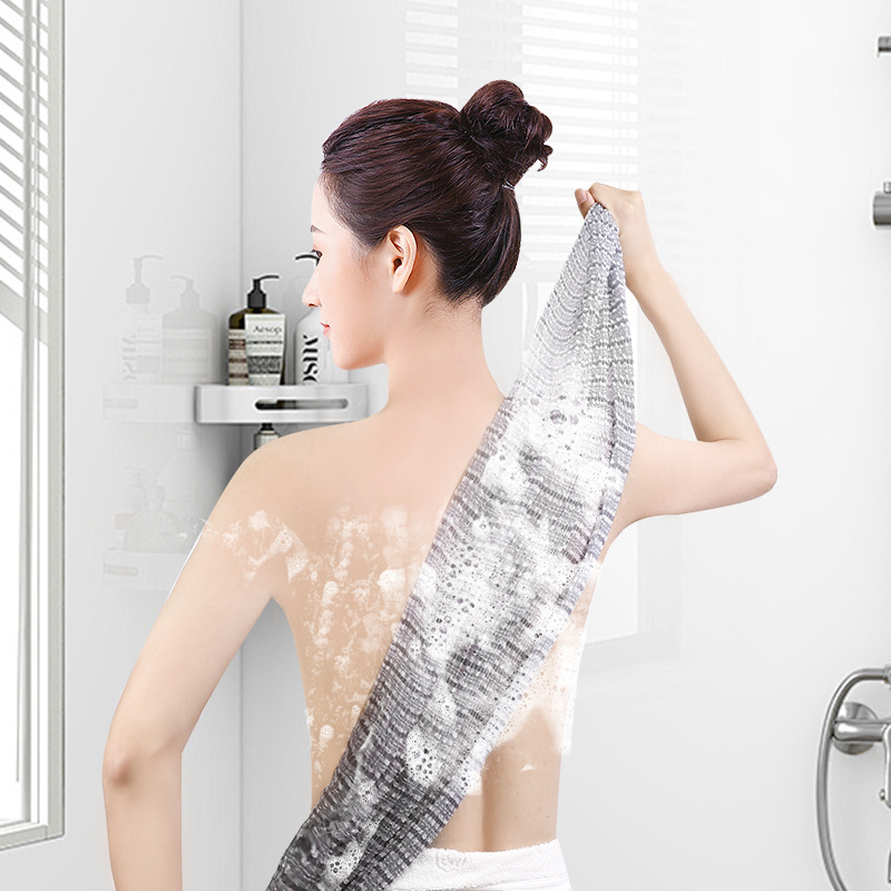 TAIDAMI Imported Bath Towel Unisex Mud Removing Dead Skin Bath Rubbing Ash Bath Towel Acne Rubbing Bath Towel