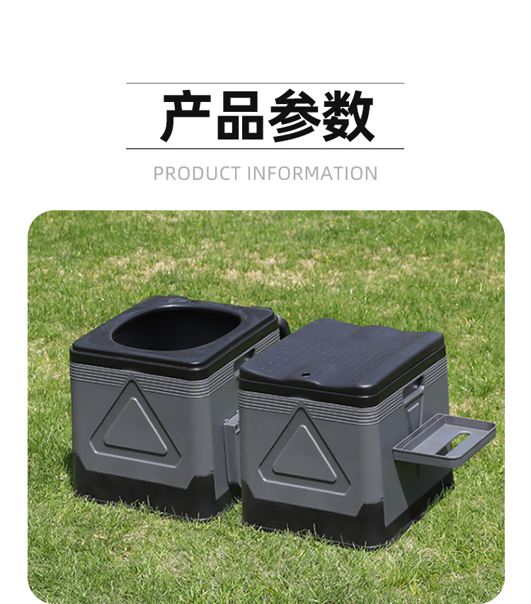 [in stock Wholesale] Outdoor Toilet Foldable Camping Toilet Portable Toilet Self-driving Emergency Toilet