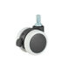 1.5 inch 2 inch PU edging mute furniture casters flat universal anti-skid mute screw brake 50mm circlip wheel