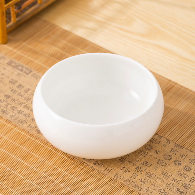 Cuenco de cubierta de porcelana de hueso, grasa de cordero, juego completo de té Chaoshanfu, simple ceremonia de té casera, tetera de té image 13