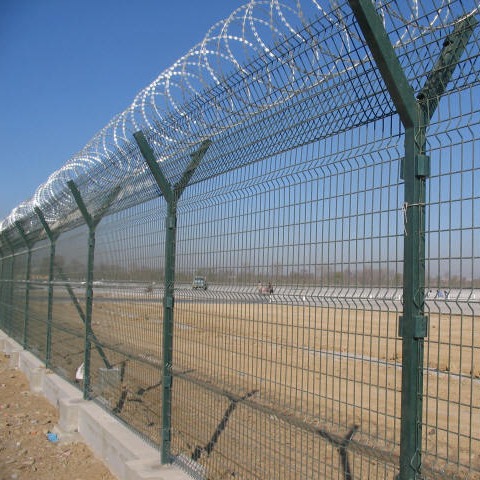 供应机场护栏网、市政护栏加铁蒺藜,小区加高刺似护栏