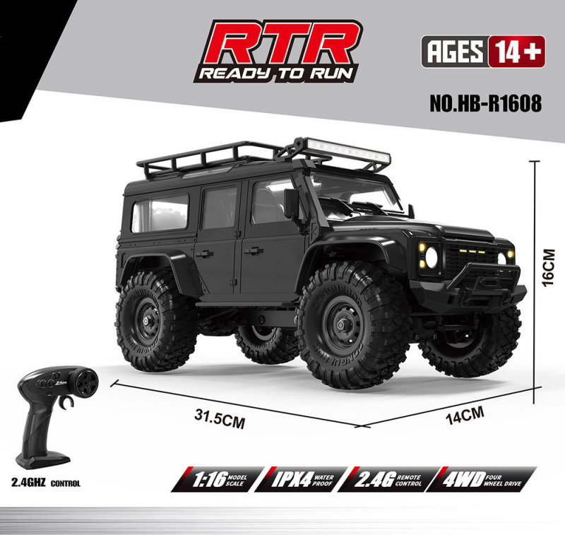 煌博新品R1601~R1609 烈马/牧马人 1:16全比例模型攀爬车RC遥控车|undefined