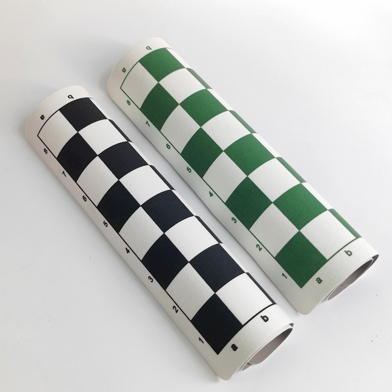 跨境西洋跳棋PVC皮革软布国际跳棋套装便携折叠可卷户外儿童棋盘|undefined