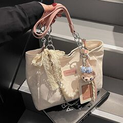 レディースバッグ 2025 新しいトレンディなファッション通勤テクスチャカジュアル西洋スタイル多用途ショルダートートバッグメーカー Amazon