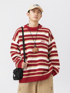 Демисезонный свитер для влюбленных, ретро японский трикотажный кардиган