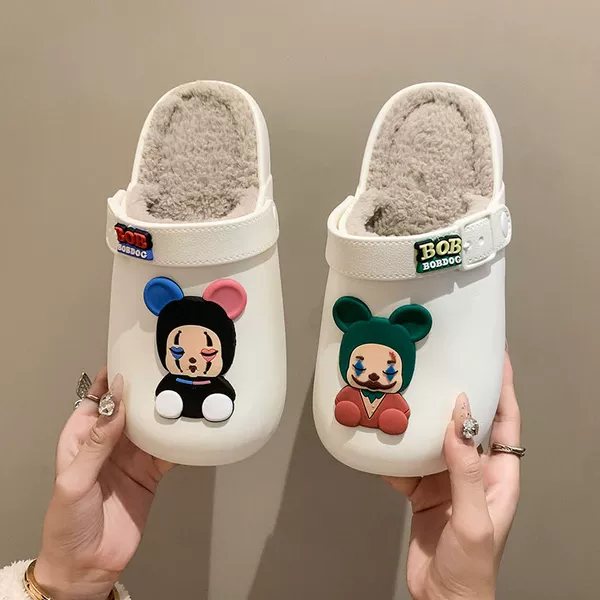 Clown cotton shoes [white]