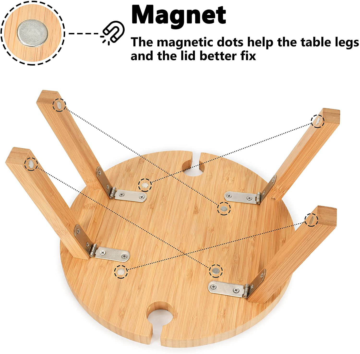 De madera plegable al aire libre portátil al aire libre MESA DE VIAJE plegable mesa de playa bandeja de mesa de vino externa titular de la taza