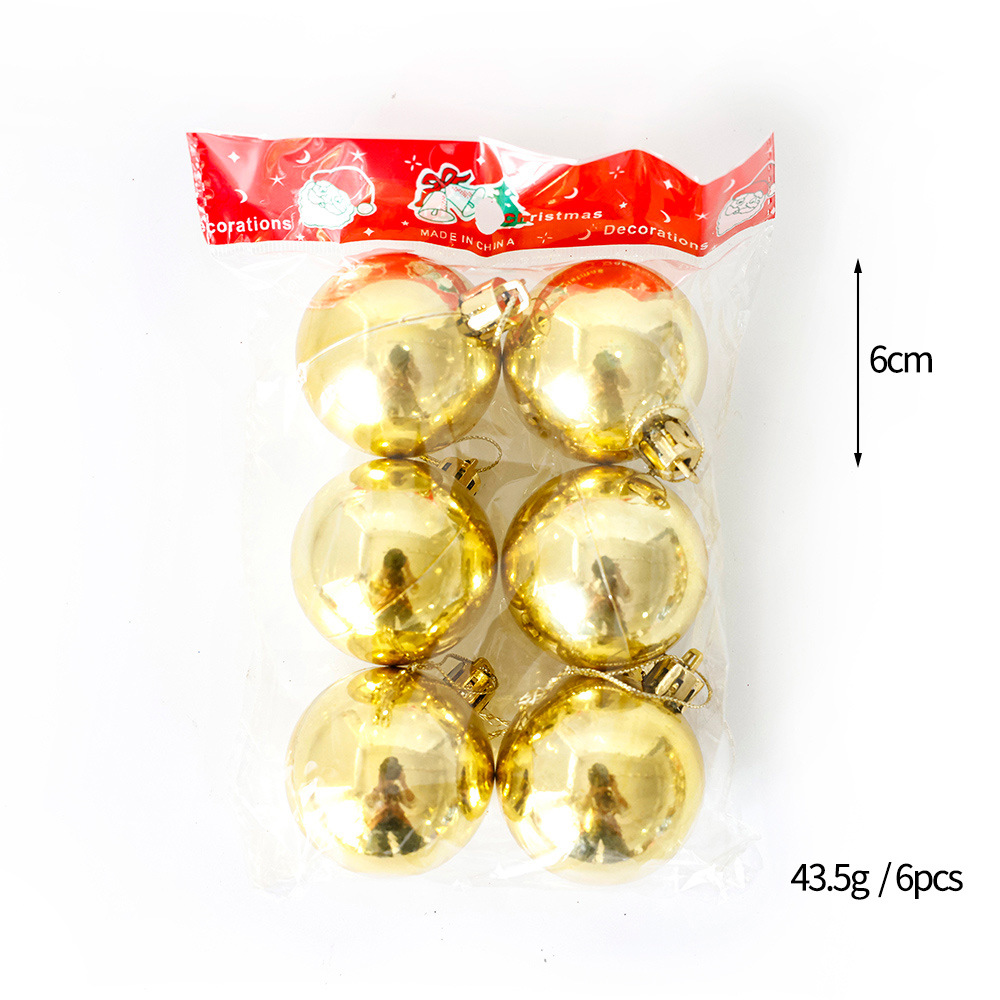 Oro brillante 6cm (6 juegos)